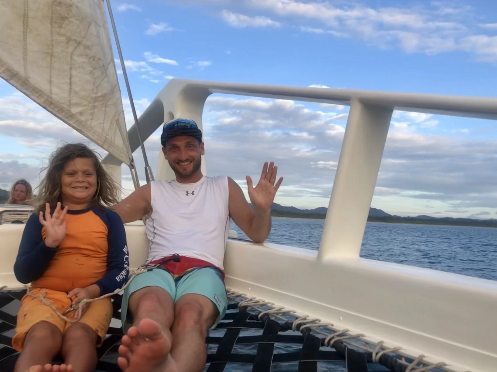 Out on the catamaran with new friends. This kind of connection is what keeps me grounded on the road.